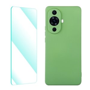 ENKAY 60346
ENKAY SET Silikónový obal a 2D sklo Huawei nova 11 svetlozelený