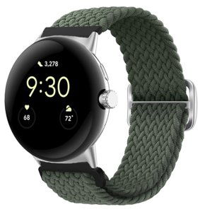 PROTEMIO 60561
BRAIDED Nylonový remienok pre Google Pixel Watch tmavozelený