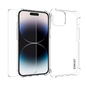 ENKAY 63424
ENKAY SET Priehľadný obal + 2.5D ochranné sklo Apple iPhone 15 Plus