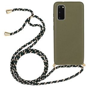 PROTEMIO 64193
ROPE Kryt so šnúrkou Samsung Galaxy S20 tmavozelený