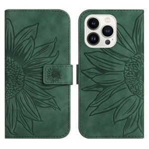 PROTEMIO 64606
ART SUNFLOWER Peňaženkové puzdro s remienkom Apple iPhone 15 Pro Max zelené