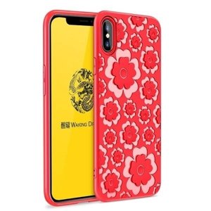 9931
MSVII FLOWER TPU obal Apple iPhone X / XS červený