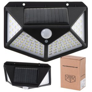 MG Wall Lamp solárna lampa 100 LED, čierna
