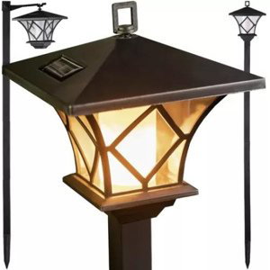 MG Garden Lamp solárna lampa, čierna