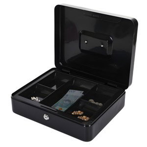 MG Money Box trezor na kľúč 24x30cm, čierny