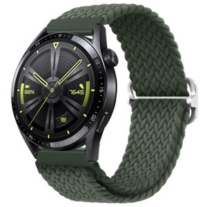 BStrap Elastic Nylon remienok na Xiaomi Amazfit GTR Mini, olive green