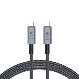 Tech-Protect Ultraboost Max kábel USB 4.0 8K / USB-C 240W 2m, šedý