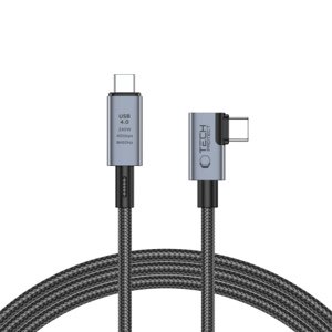 Tech-Protect Ultraboost Max L kábel USB 4.0 8K / USB-C 240W 1.5m, šedý