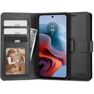 Tech-Protect Wallet knižkové puzdro na Motorola Moto G34 5G, čierne