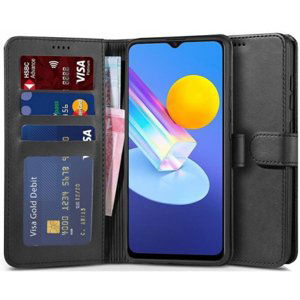 Tech-Protect Wallet knižkové puzdro na Vivo Y72 5G, čierne