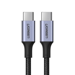 Ugreen US316 kábel USB-C / USB-C 5A 100W PD QC 1m, sivý (70427 US316)