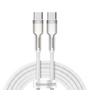 Baseus Cafule kábel USB-C / USB-C 100W 5A 2m, biele (CATJK-D02)