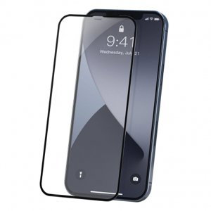 Baseus Full screen 0,23 mm Anti Blue 2x ochranné sklo na iPhone 12 mini, čierne (SGAPIPH54N-TE01)