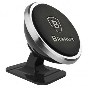 Baseus 360 univerzálny magnetický držiak na mobil do auta, strieborný (SUGENT-NT0S)