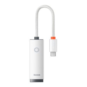 Baseus Lite adaptér USB-C / RJ-45, biely (WKQX000202)