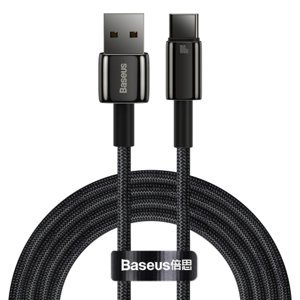 Baseus Tungsten kábel USB / USB-C 100W 2m, čierny (CAWJ000101)