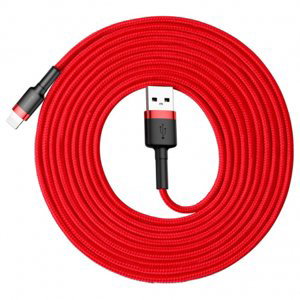 Baseus Cafule kábel USB / Lightning QC 3.0 2A 3m, červený (CALKLF-R09)