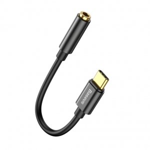 Baseus L54 adaptér z USB-C na 3.5 mm audio jack, čierny (CATL54-01)