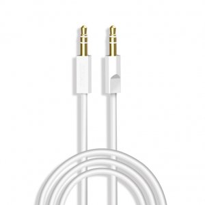 Dudao L12S AUX kábel 3.5mm mini jack 1m, biely (L12S white)