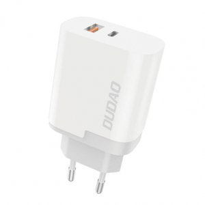 Dudao Wall Charger nabíjačka USB / USB-C QC 3.0 3A, biela (A6xsEU white)