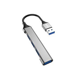 Dudao A16B HUB adaptér USB - 4x USB, čierny (A16B)