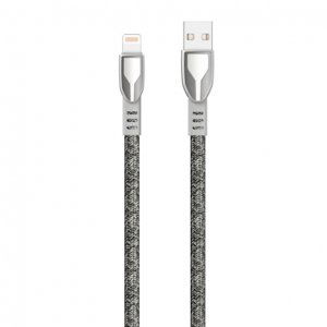 Dudao Zinc Alloy kábel USB / Lightning 5A 1m, sivý (L3PROL gray)