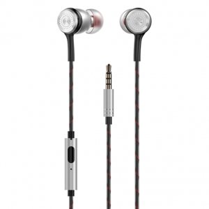 Dudao Metal Stereo slúchadlá do uší 3,5 mm mini jack, strieborné (X12PRO-Silver)