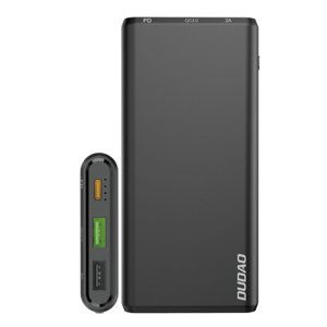 Dudao K12PQ Power Bank 10000mAh 2x USB / USB-C 18W QC, čierny (K12PQ_B)