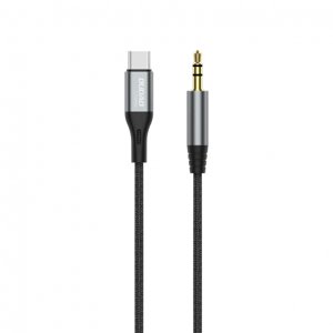 Dudao L11ProT audio kábel USB-C / 3.5mm mini jack, sivý (L11PROT)