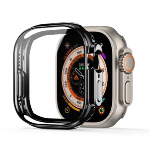 Dux Ducis Samo puzdro so sklom na Apple Watch Ultra 49mm, čierne