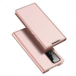 DUX DUCIS Skin Pro knižkové kožené puzdro na Samsung Galaxy Note 20 Ultra, ružové