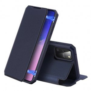 DUX DUCIS Skin X knižkové kožené puzdro na Samsung Galaxy S10 Lite, modré