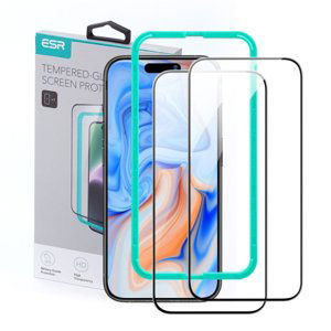 ESR Screen Protector 2x ochranné sklo na iPhone 15 Plus, čierne