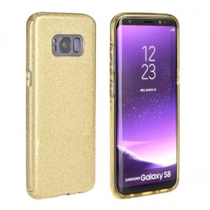 Forcell Shining silikónový kryt na Samsung Galaxy A6 2018, zlatý