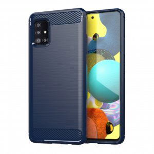 MG Carbon Case Flexible silikónový kryt na Samsung Galaxy A51 5G, modrý