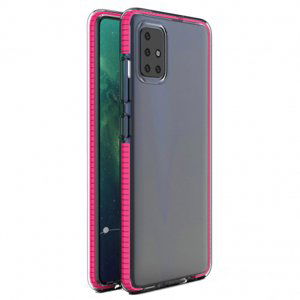MG Spring Case silikónový kryt na Samsung Galaxy A21s, ružový