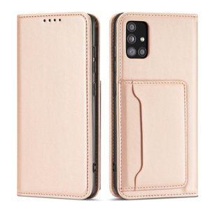 MG Magnet Card knižkové kožené puzdro na Xiaomi Redmi Note 11 Pro 4G/5G, ružové