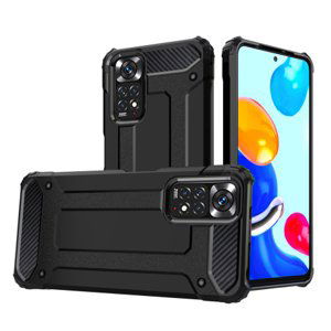 MG Hybrid Armor plastový kryt na Xiaomi Redmi Note 11S / Note 11, čierny