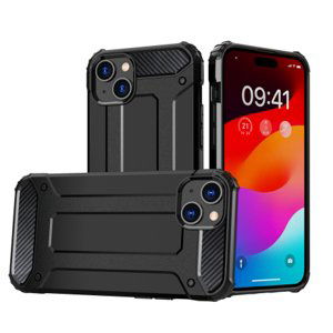 MG Hybrid Armor kryt na iPhone 15 Plus, čierny