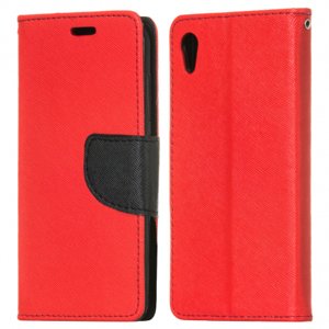 Knižkové púzdro Fancy Flip Book pre Sony Xperia XA1 červené