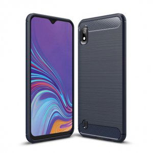 MG Carbon Flexible gumené púzdro na Samsung Galaxy A10, modré