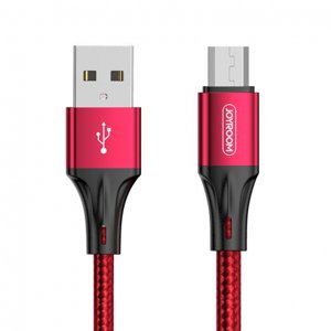 Joyroom Fast Charging kábel USB / Micro USB 3A 1.5 m, červený (S-1530N1)