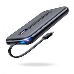 Joyroom JR-L001 Power Bank 10000mAh USB / USB-C 20W PD QC, čierny (JR-L001 black)