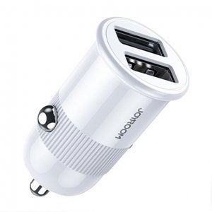 Joyroom C-A06 autonabíjačka 2x USB 3.1A, biela (C-A06)