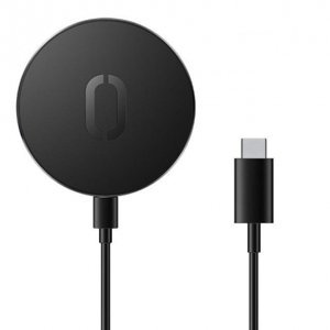 Joyroom MagSafe Charger magnetická bezdrôtová nabíjačka 15 W + kábel USB-C, čierna (JR-A28)