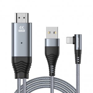 Joyroom SY-35L1 adaptér Lightning / HDMI 4K 3m, sivý (SY-35L1)