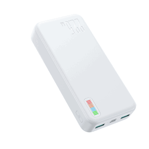 Joyroom QP195 Power Bank 20000mAh 2x USB / USB-C 22.5W, biely (QP195)