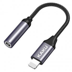 KAKU Audio Converter adaptér Lightning / 3.5mm mini jack, čierny (KSC-428)