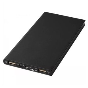 MG Slim Power Bank 20000mAh 2x USB, čierna