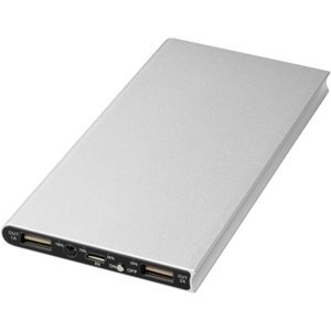 MG Slim Power Bank 20000mAh 2x USB, strieborný